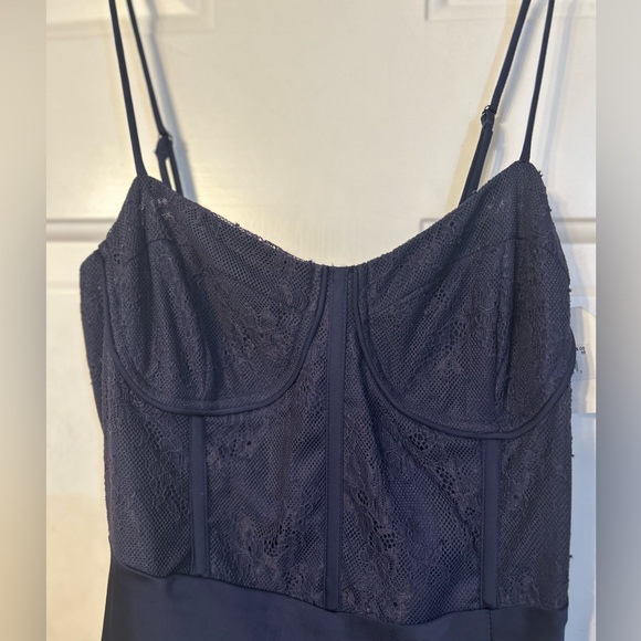 NWT Altar’d State Evalina satin maxi dress, size M - Picture 7 of 11